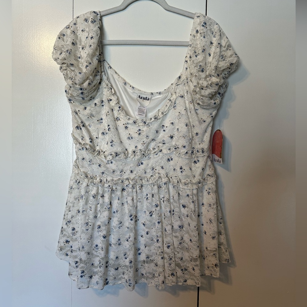 Arula Lace Babydoll Top